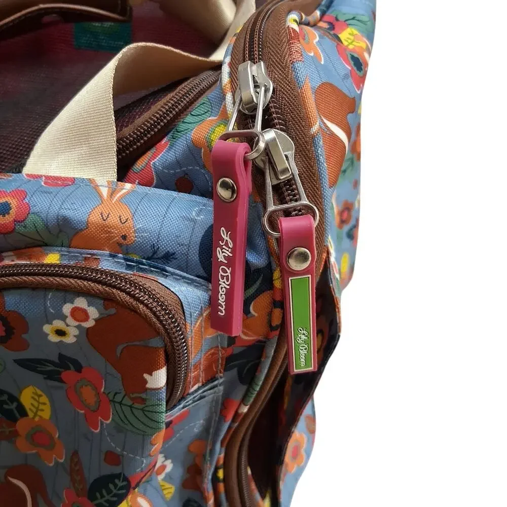 LILY BLOOM Travel PET CARRIER Roller SM/MED Forest Squirrel